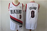 Blazers 0 Damian Lillard White Swingman Jersey,baseball caps,new era cap wholesale,wholesale hats